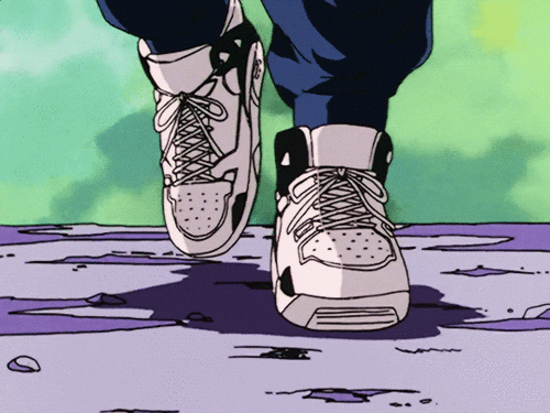 Cartoon Shoes Animated Steps GIF