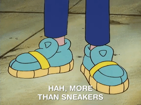 Cartoon Shoes More Than Sneakers GIF