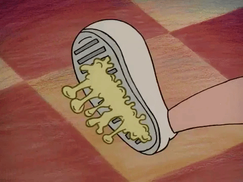 Cartoon Shoes Stepping On Dirt GIF