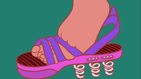 Cartoon Shoes Too Tight GIF