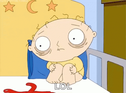 Cartoon Sitting In Bed Saying LOL GIF