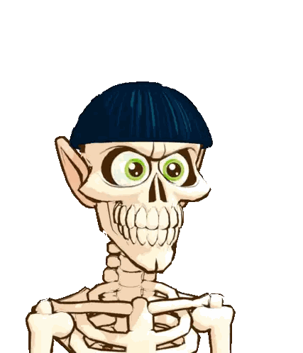 Cartoon Skeleton Giving Thumbs Up