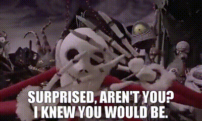 Cartoon Skeleton Surprised Aren't You