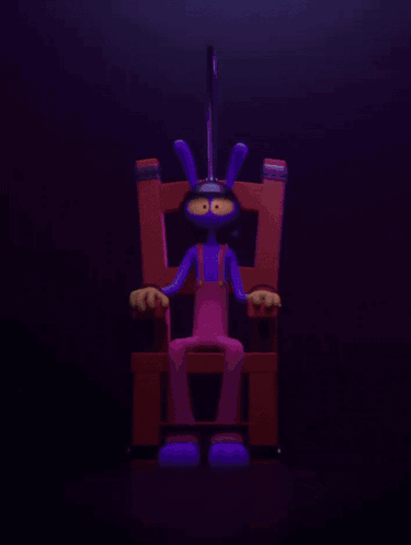 Cartoon Skeleton With Lightning Bolt Behind It