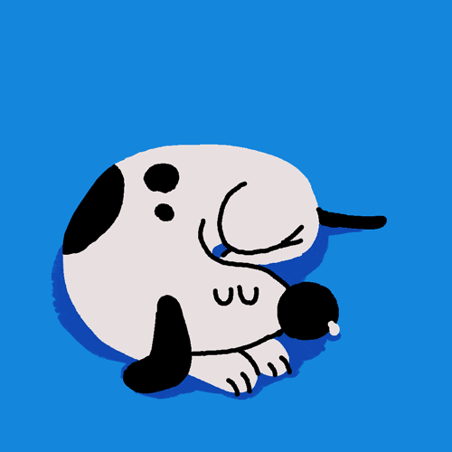 Cartoon Sleeping Dog Fart GIF