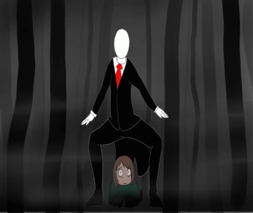 Cartoon Slenderman Dancing GIF