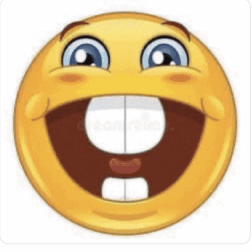 Cartoon Smiley Face Big Smile Big Mouth