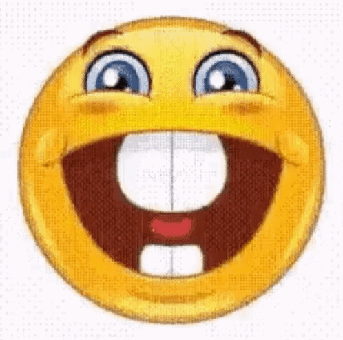 Cartoon Smiley Face Big Smile GIF