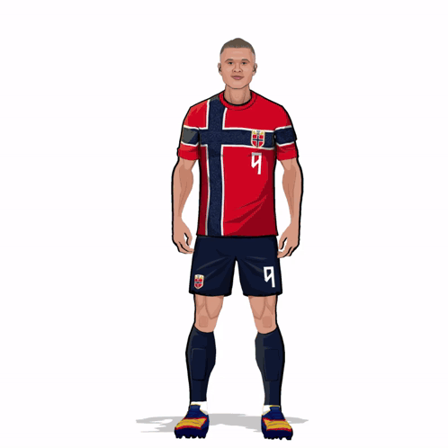 Cartoon Soccer Player With Number 4