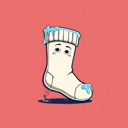 Cartoon Sock Let's Go Smoist