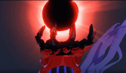 Cartoon Sphere With Red Light