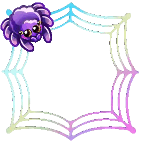 Cartoon Spider Hanging From Web