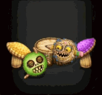 Cartoon Spider with Green Head and Purple Wings