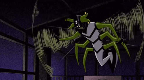 Cartoon Spider With X on Head