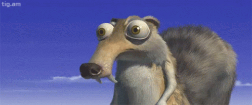 Cartoon Squirrel with Big Eyes