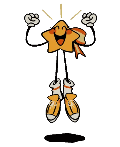 Cartoon Star with Arms and Legs