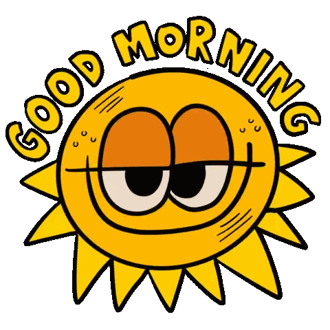 Cartoon Sun With Big Eyes Good Morning