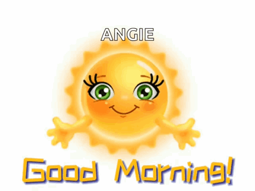 Cartoon Sun With Green Eyes Angie