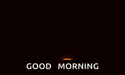 Cartoon Sunset Saying Good Morning