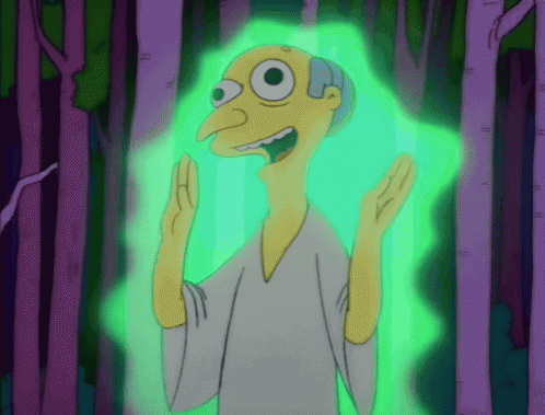 Cartoon Surrounded by Green Energy