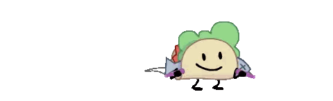 Cartoon Taco Jumping Rope with Fish