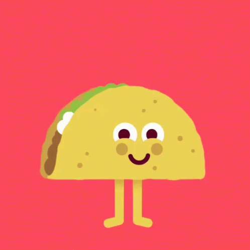 Cartoon Taco With Arms and Legs