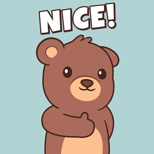 Cartoon Teddy Bear Giving Thumbs Up