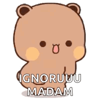 Cartoon Teddy Bear Giving Thumbs Up Ignoruu Madam GIF