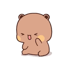Cartoon Teddy Bear Making Funny Face