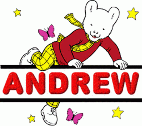 Cartoon Teddy Bear Named Andrew