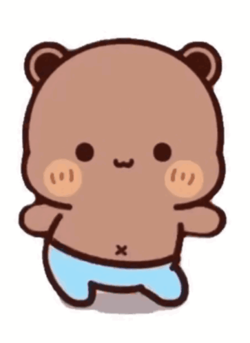 Cartoon Teddy Bear Standing GIF