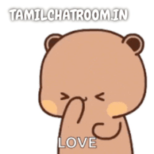 Cartoon Teddy Bear With Love GIF