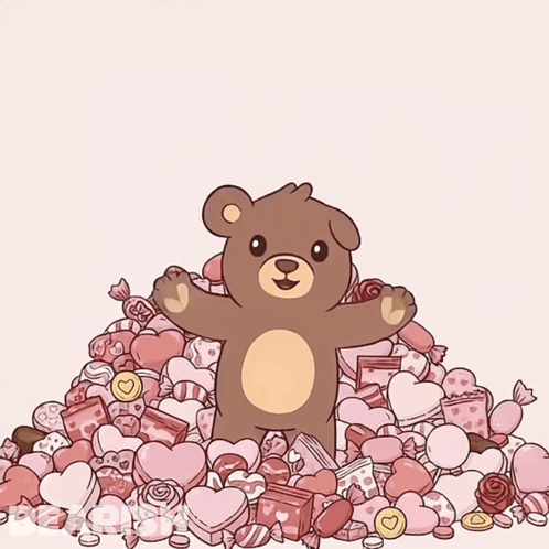 Cartoon Teddy Bear With Question Mark