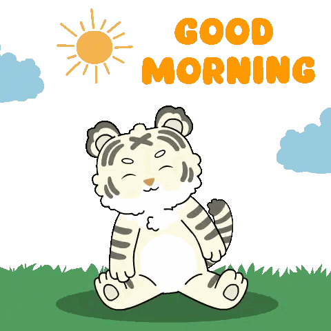 Cartoon Tiger Sleeping Under Blue Blanket