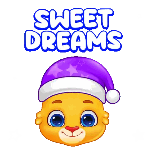 Cartoon Tiger Wearing Purple Hat