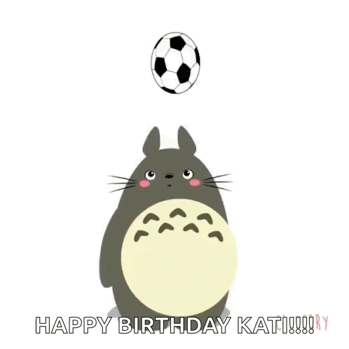 Cartoon Totoro Playing Soccer Ball On Head GIF
