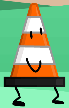Cartoon Traffic Cone With Arms and Legs