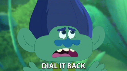 Cartoon Troll Dial It Back