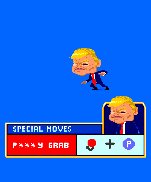 Cartoon Trump Superpowers Energy GIF