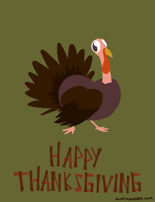 Cartoon Turkey Reverse Dressing Thanksgiving Meme GIF
