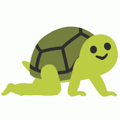 Cartoon Turtle Crawling GIF