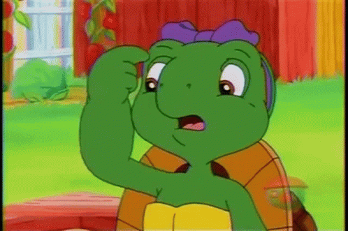 Cartoon Turtle Franklin Thinking GIF