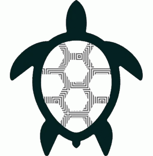 Cartoon Turtle Glitching GIF