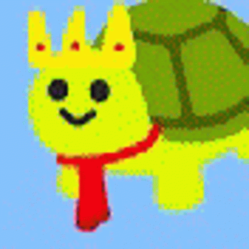 Cartoon Turtle Rainbow Color GIF