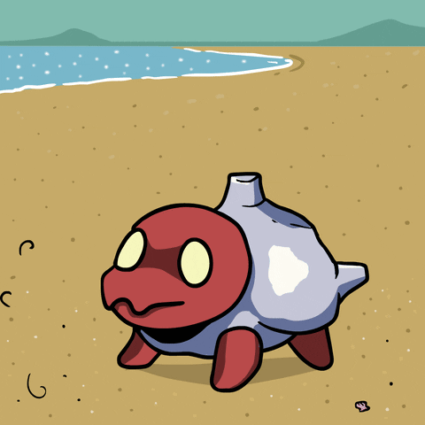 Cartoon Turtle Saying Lets