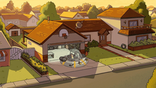 Cartoon Ufo Take Off GIF