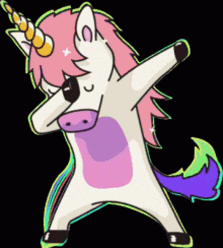 Cartoon Unicorn Dancing