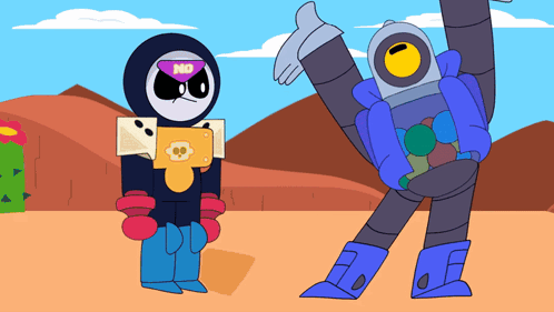 Cartoon Wearing Sunglasses Saying No GIF