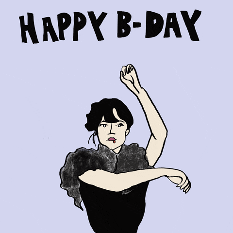 Cartoon Wednesday Hand Shuffle Dancing Happy Birthday GIF
