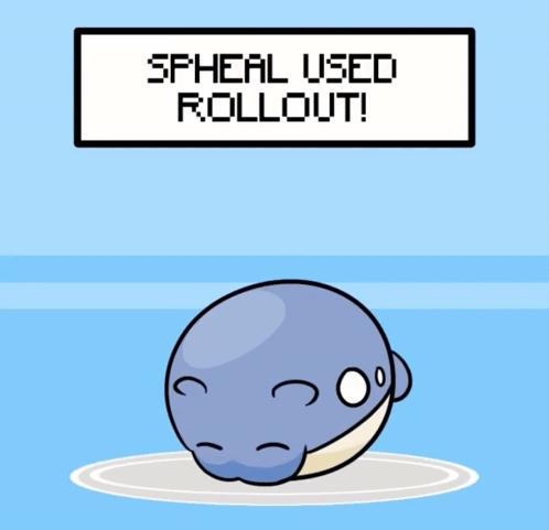 Cartoon Whale With Spher Used Rollout GIF